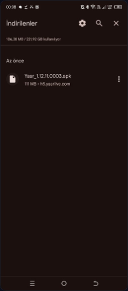 Android indirilenler klasörü