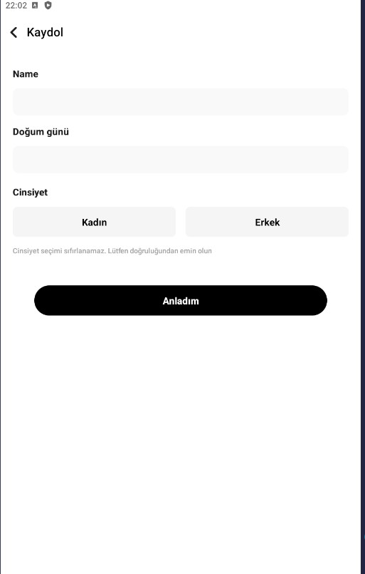 TopChat kaydol formu